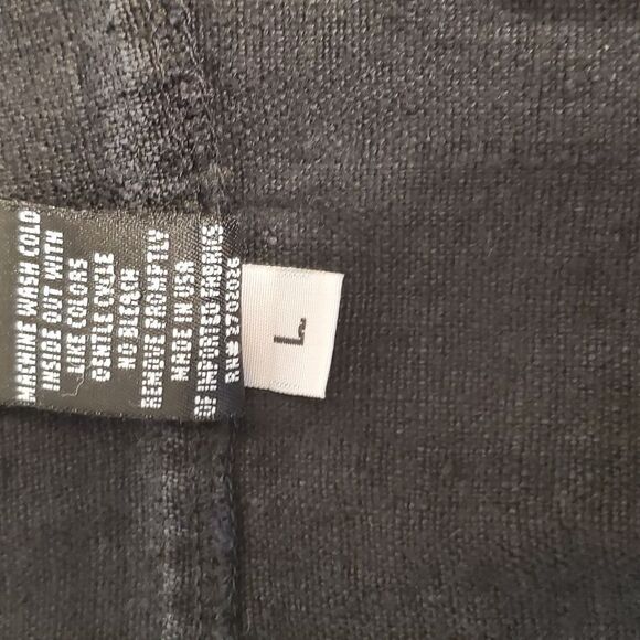 LIV linen jacket with velvet trim Y - Picture 10 of 10